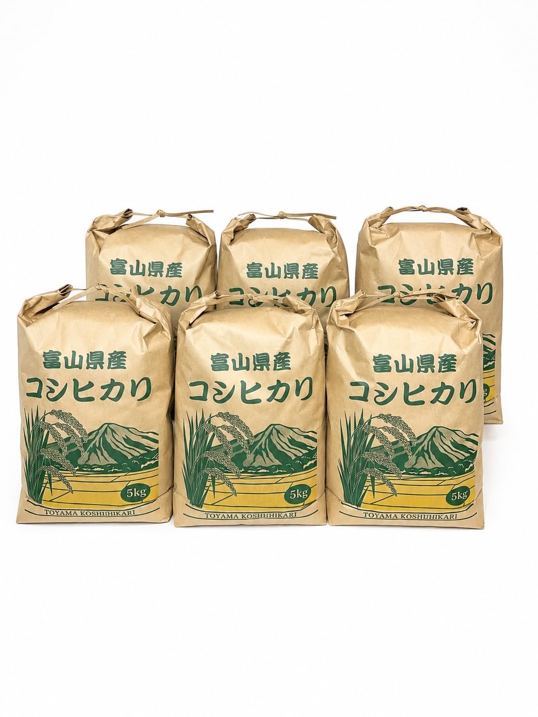 Amazon.co.jp: 富山産 コシヒカリ 令和7年産 30kg(5kg×6袋) お米 冷め